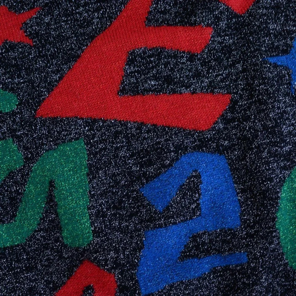 Vintage B. Diffusion 72% Lambswool Black Sparkly Turtleneck Sweater M - Picture 11 of 13